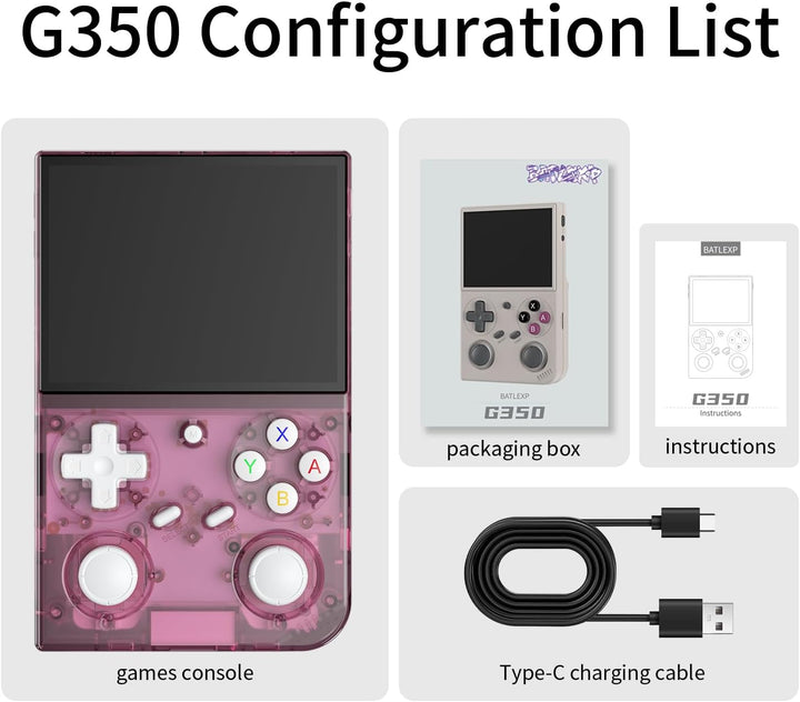 RG35XX G350 Retro Handheld Game Console 3.5 Inch IPS Screen 640 x 480 Linux System with a 64G Card P