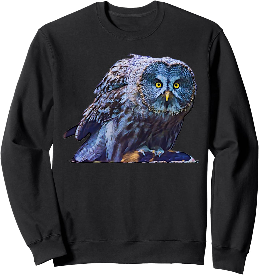 Ölgemälde mit Eulenmotiv, für Herren, Damen, Jungen und Mädchen, Scheuneneule Sweatshirt