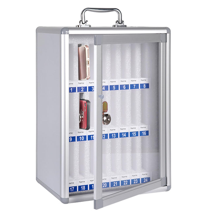YINXSLO Handytresor Aluminium Handy gefängnis Wandmontierter Handysafe Abschliessbare Handygarage Sc