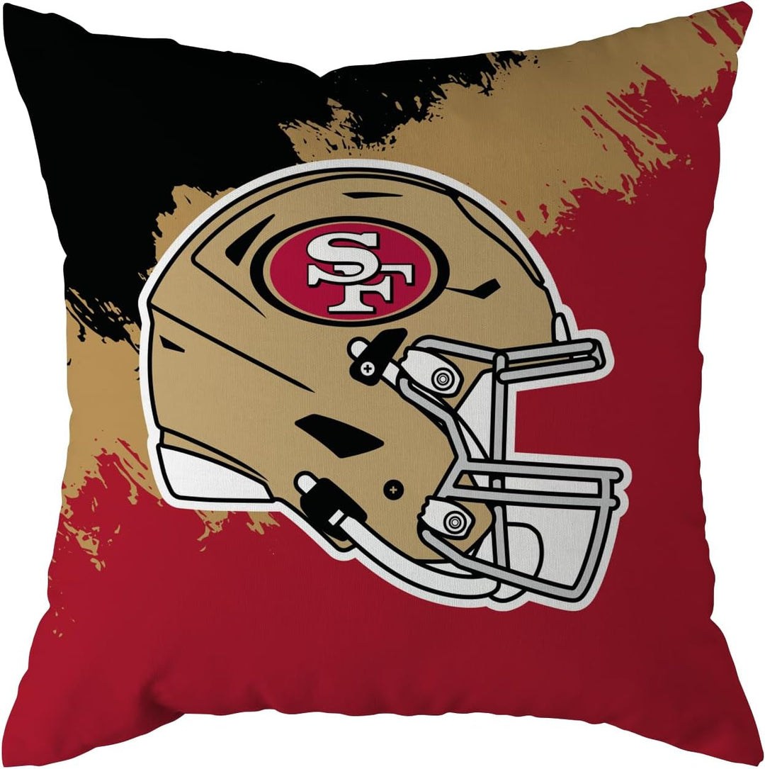 NFL Kissen San Francisco 49ers Football Cushion Brush Pillow Sofakissen 50x50cm