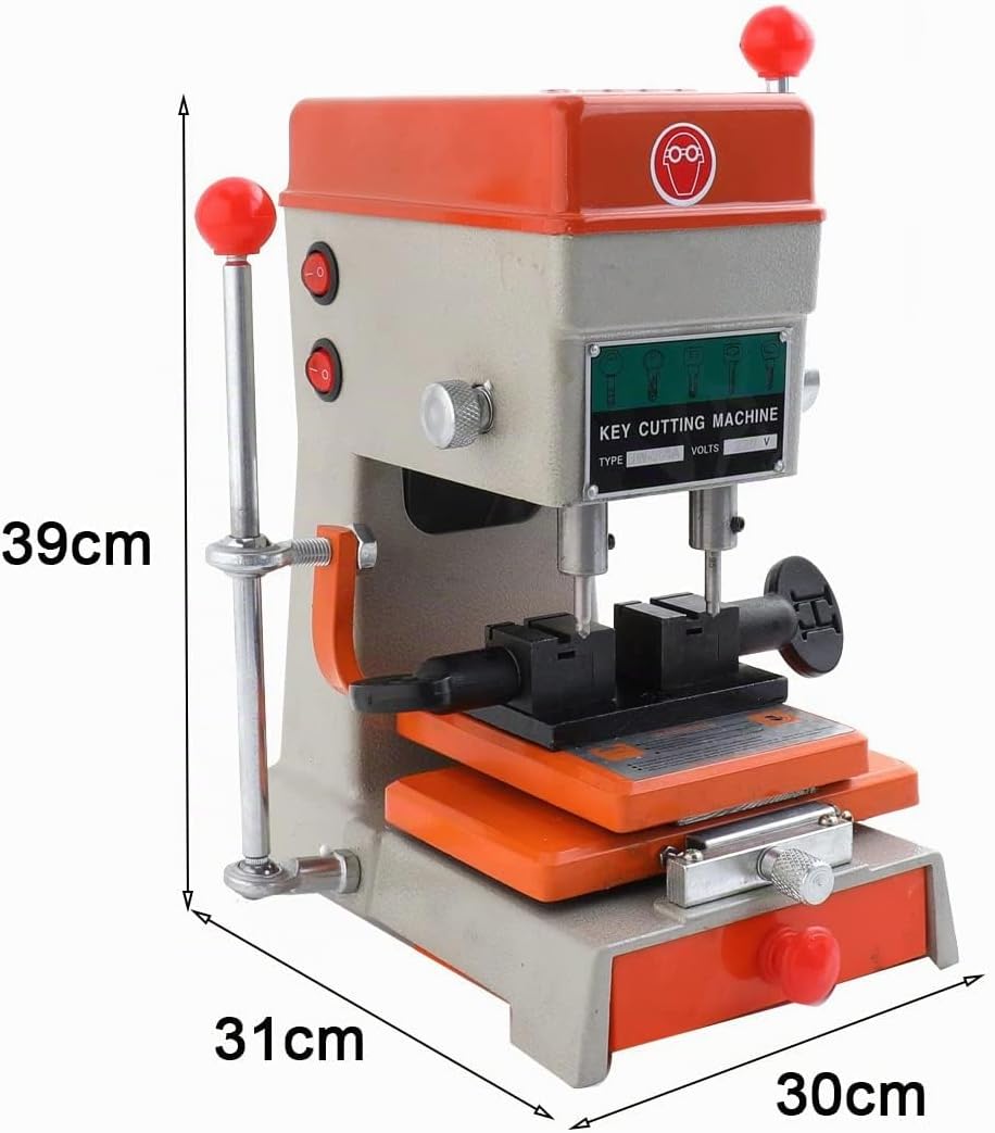 CDZHLTG Schlüsselkopiermaschine, 120W Professionelle Universal Schlüsselfräsmaschine Säulenbohrmasch