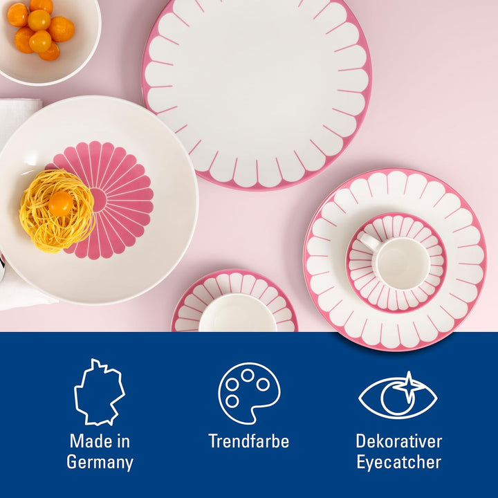 Villeroy & Boch - Fleur cassis Frühstücksteller pink, Spülmaschinenfest, Mikrowellensicher, Dessertt