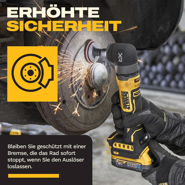 DEWALT 18V XR Bürstenloser kompakter Winkelschleifer, DCG421N-XJ | 4 Geschwindigkeiten, elektronisch
