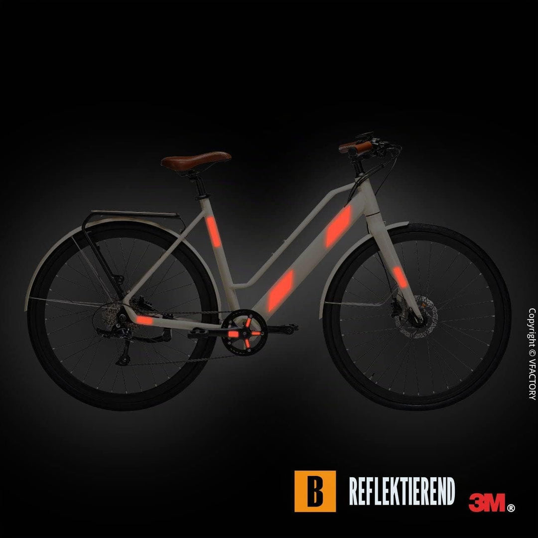 B REFLECTIVE 3M® Colors™, Ausgeschnittene reflektierende Aufkleber, Multi Support: Fahrrad, Roller,