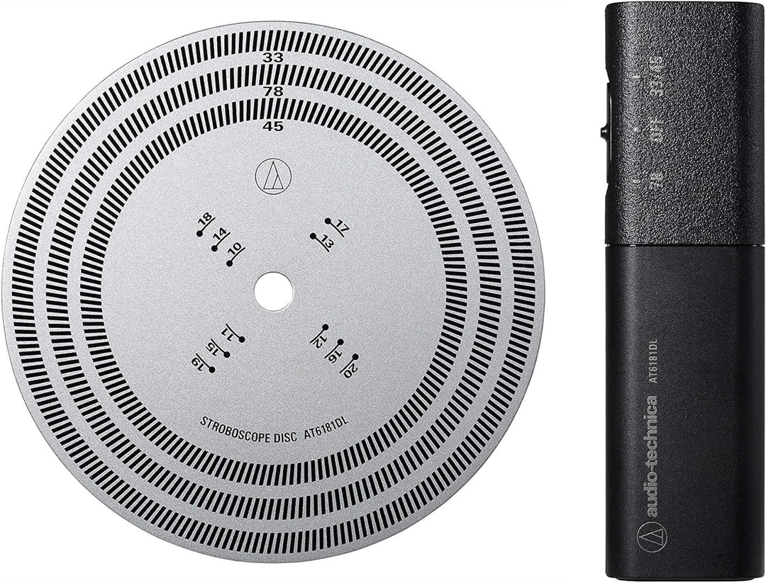 Audio-Technica AT6181DL Stroboskopscheibe mit Quarz-Stroboskoplicht Modern, Modern