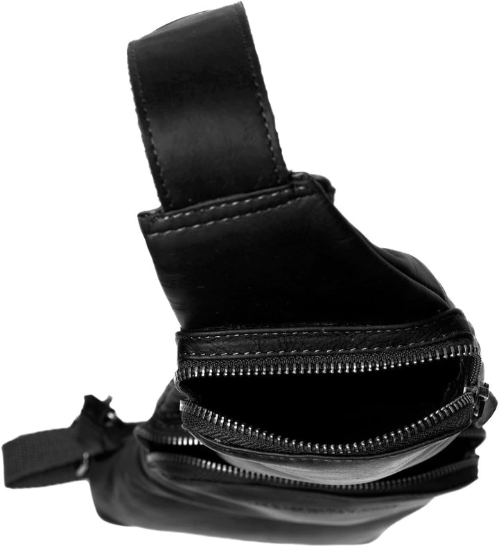 The Chesterfield Brand Logan - Umhängetasche 53 cm black Schwarz, Schwarz