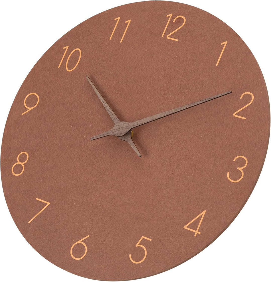 MDF Holz Wanduhr Ohne TickgeräUsche Lautlos Modern Quarz Gross Batterie Betriebene Wanduhr Einfach z