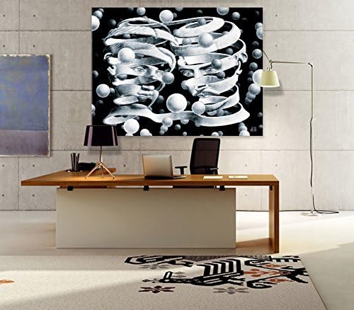 Giallobus - Bild - Druck AUF LEINWAND - Escher - Bond of Union - 50 x 70 cm, 50 x 70 CM