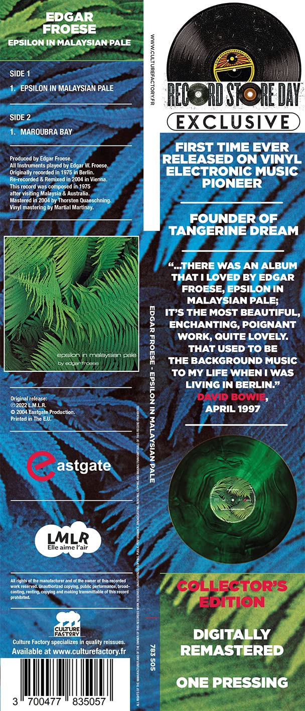 Epsilon in Malaysian Pale, Vinyl