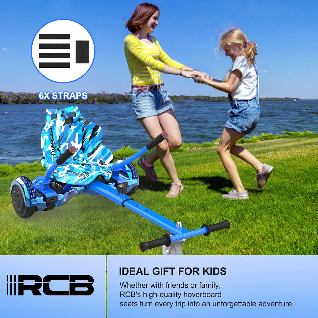 RCB Hoverboard Sitz, Go-Kart Zubehör für Hoverboards, Hoverboard mit Sitz passend für Aller 6.5"-10"
