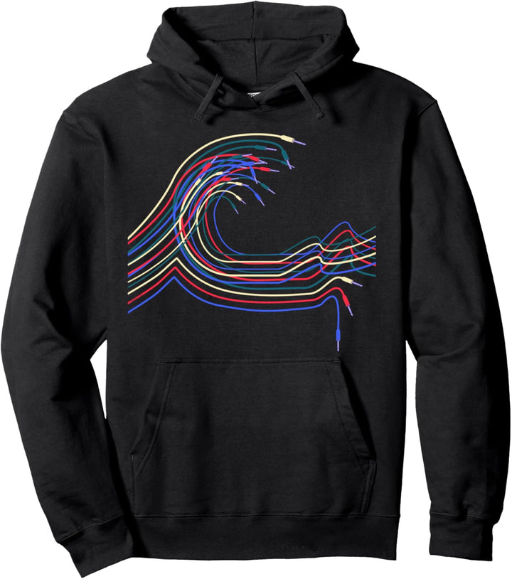Grosse Welle für Modular Synthesizer Musiker Pullover Hoodie