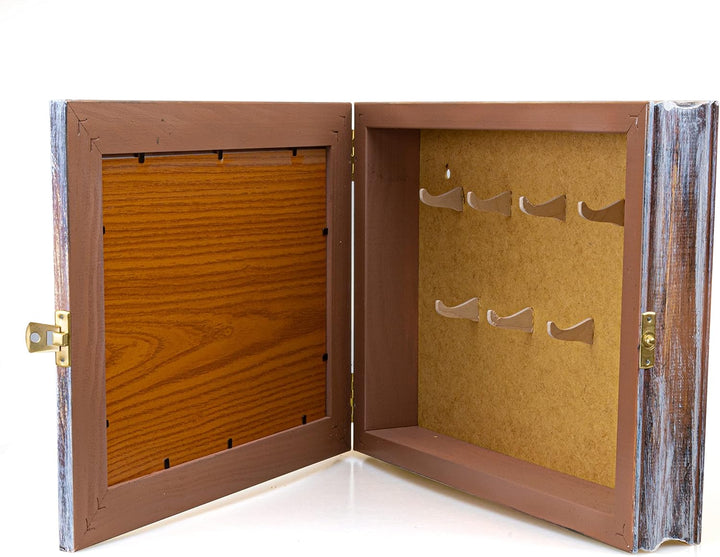 Schlüsselkasten aus Holz Hängeschrank mit Schlüsselbrett Wandorganizer für Schlüsselaufbewahrung Sch
