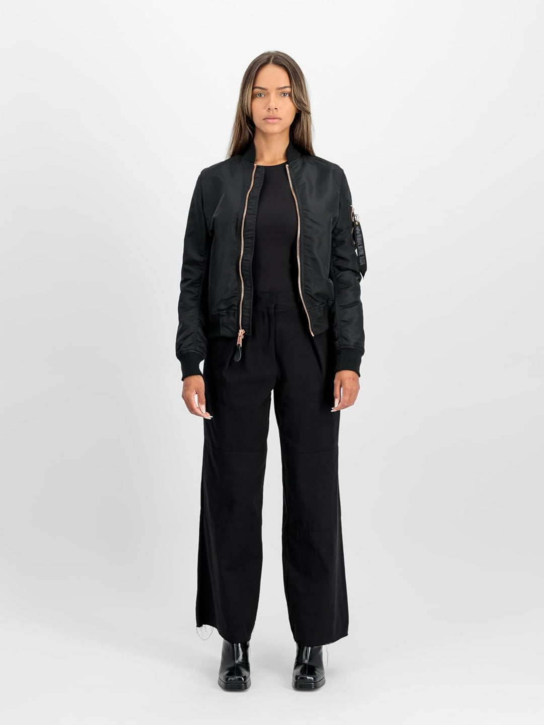 ALPHA INDUSTRIES Damen Alpha Industries Ma-1 Vf Lw Bomberjacke für Damen Bomberjacke (1er Pack) L Bl