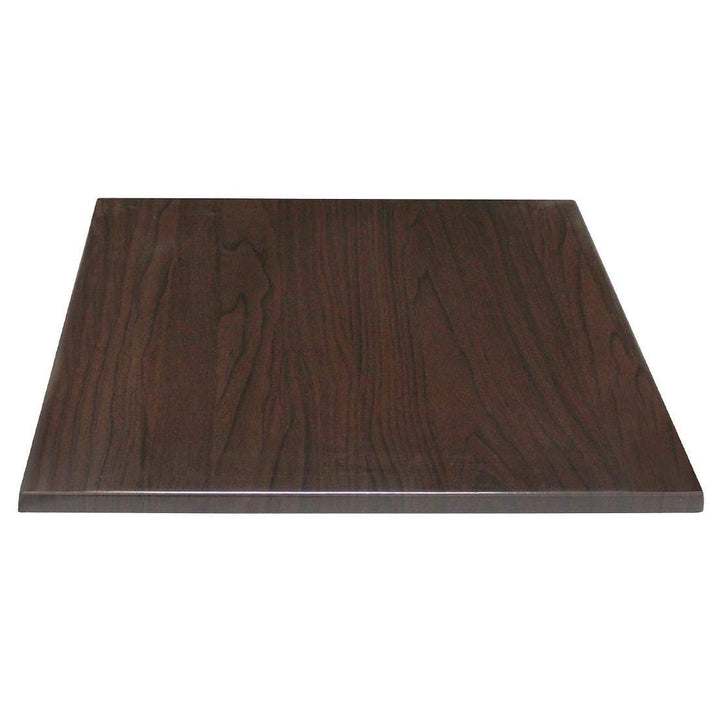 Bolero Square Table Top Dark Brown - 600mm 600(L) x 600(W)mm, 600(L) x 600(W)mm