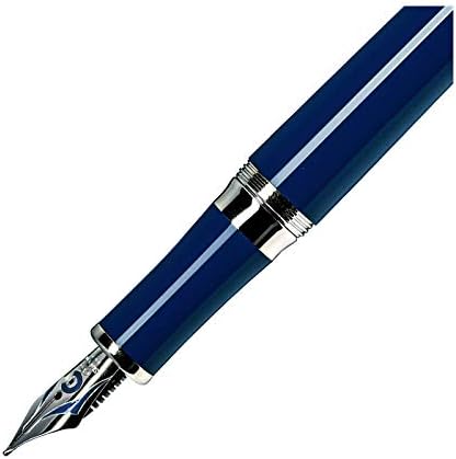 Cleo Skribent Füllhalter Platinum, blau, Feder:breit (B)