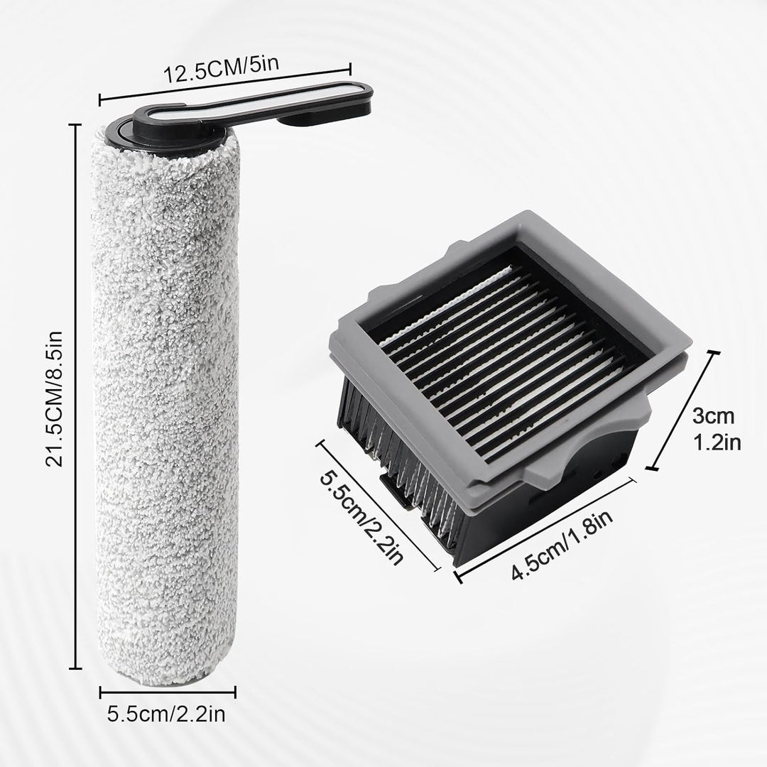 Bürstenrolle + Filter Ersatzteile für Tineco Floor One S5 Combo / S5 Combo Power Kit Nass und Trocke