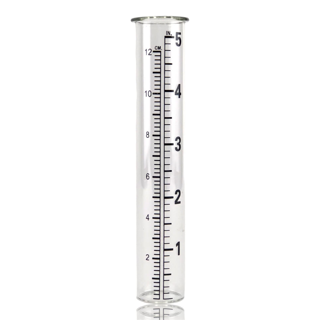 Crispe home & garden Regenmesser-Glas Durchmesser 2,5 cm Höhe 14 cm - Ersatzglas für Edelrost Deko-S