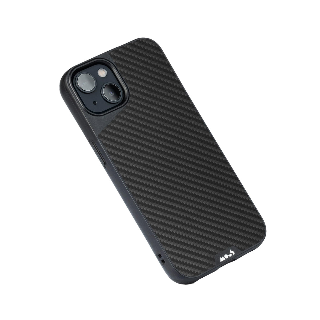 Mous - Hülle für iPhone 13 - Carbonfaser - Limitless 4.0 - Handyhülle iPhone 13 MagSafe-Kompatibel C