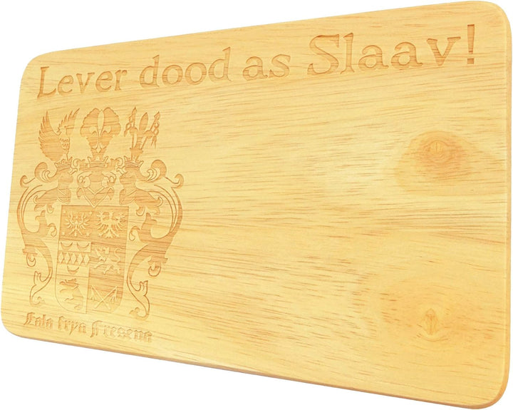 Brotbrett Wappen Ostfriesland Lever dood as Slaav