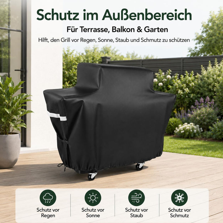 100 x 119 x 64 cm Grillabdeckung für Enders Monroe PRO 3 SIK/4 SIK mit Kocher (ab 2020), Boston 4 IK