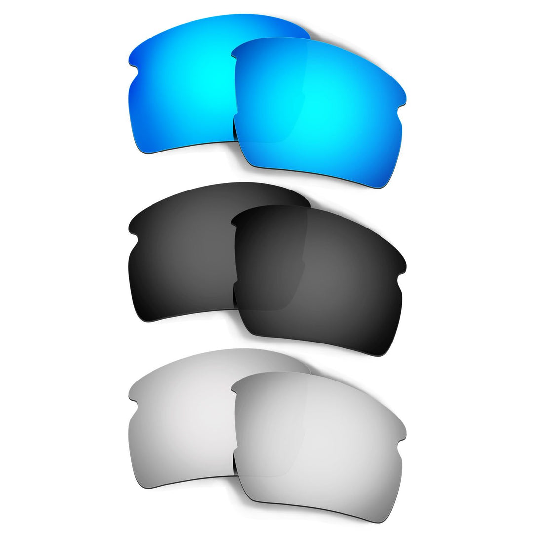 HKUCO Mens Replacement Lenses For Oakley Flak 2.0-3 pair