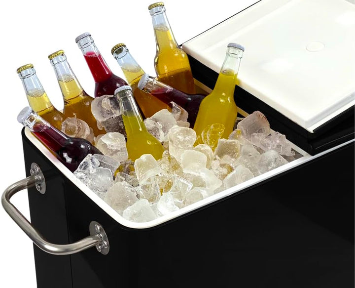 Kailua Cooler - Kühlbox, Kühlwagen, Getränkekühler Schwarz, Schwarz