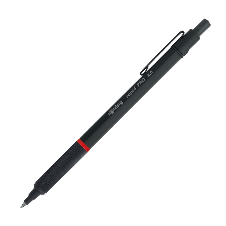 rOtring Rapid PRO Druckbleistift mit Einzug , 2,0 mm , Schwarz 1 stück (1er Pack) Single Schwarz, 1