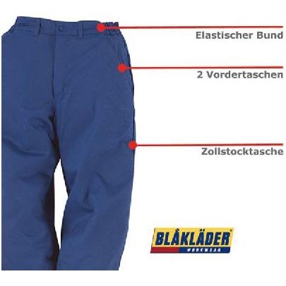Blakläder Bundhose "Baumwolle" Grösse, 1 Stück, D96, marineblau, 172512108800D96, D96