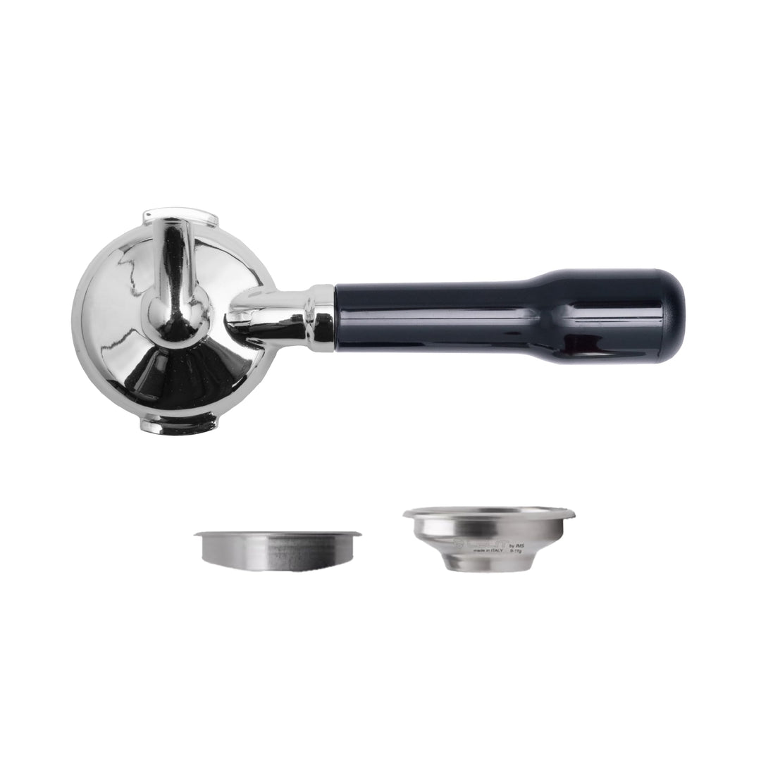 Lelit PLA585S LELIT58 Siebträger mit 1er Auslauf mit klassischem, Rostfreier Stahl, Schwarzfarbig Gr