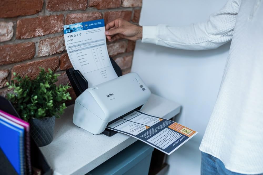Brother ADS-4100, Flexibler USB-Dokumentenscanner, Duplex Scan, Schnelltasten
