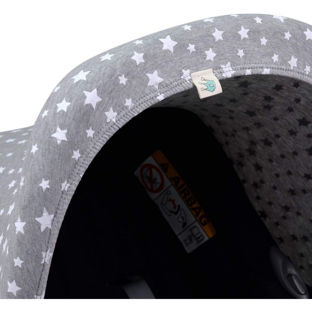 JYOKO KIDS Universal Sonnenverdeck kompatibel mit Maxi Cosi Gr 0 (White Star), White Star