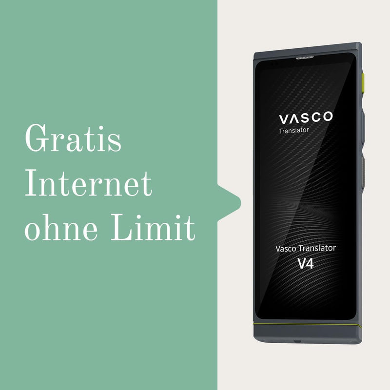 Vasco Translator V4 Sprachübersetzer | Übersetzungsgerät | Übersetzt lebenslang gratis | 108 Sprache