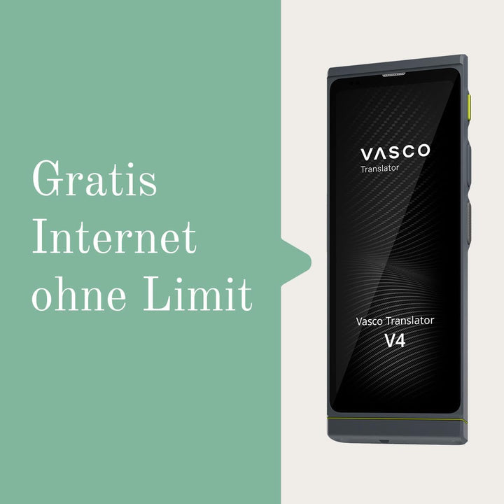 Vasco Translator V4 Sprachübersetzer | Übersetzungsgerät | Übersetzt lebenslang gratis | 108 Sprache