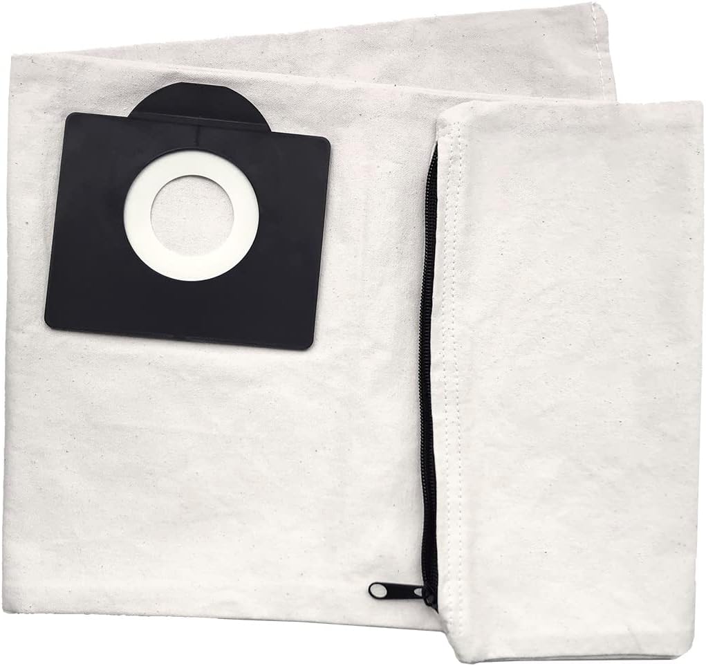 2-Stück Waschbar Stoff Staubsaugerbeutel Kompatible für Kärcher WD3 WD3 Premium MV3 6.959-130.0 6.90