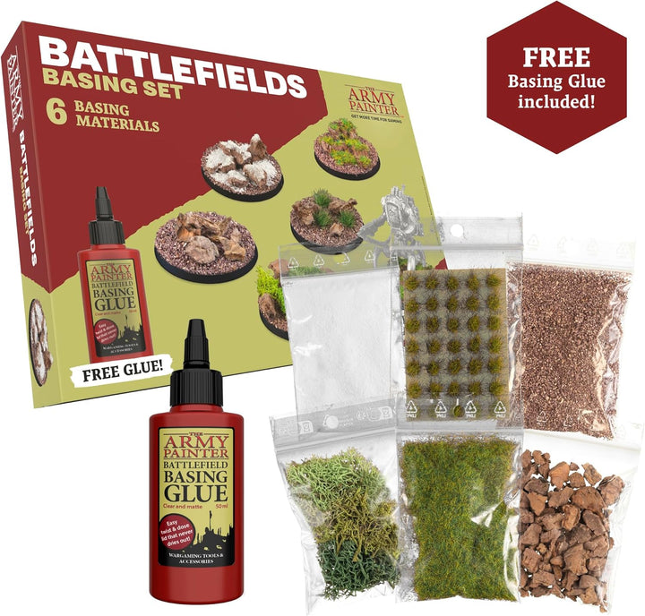 The Army Painter Battlefields Basing Set, Komplete Modellbau Zubehör Szenerie 50ml Pva Kleber, 35 Gr