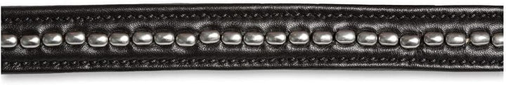 Kieffer Trensenzaum Ultrasoft Professional braun mit silberfarbenen Metallperlen VB, VB