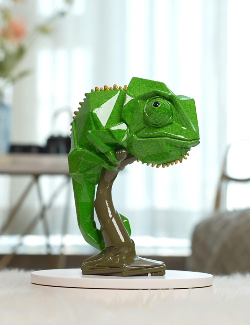 NENBOLEC Modern Skulptur Arts Eidechse Dekor Figuren Tier Statue Geschenk Wohnzimmer Kunst Polyresin