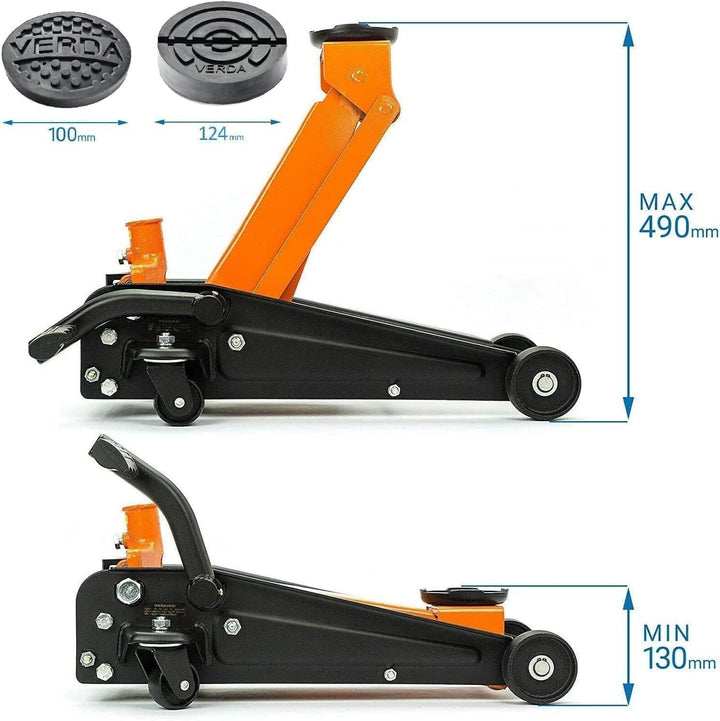 Wagenheber 3T+ 2X Gummi Rangierwagenheber Heber Ständer Unterstellbock Modellwahl (Wagenheber 3T + 2