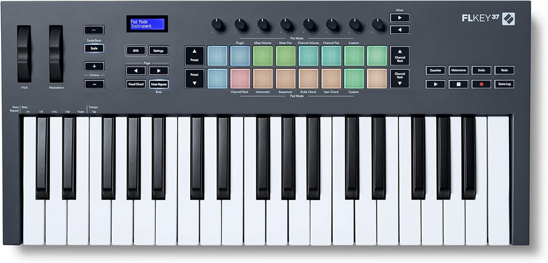 Novation FLkey 37 MIDI-Controller-Keyboard – Nahtlose Integration in FL Studio mit Akkord- und Skale