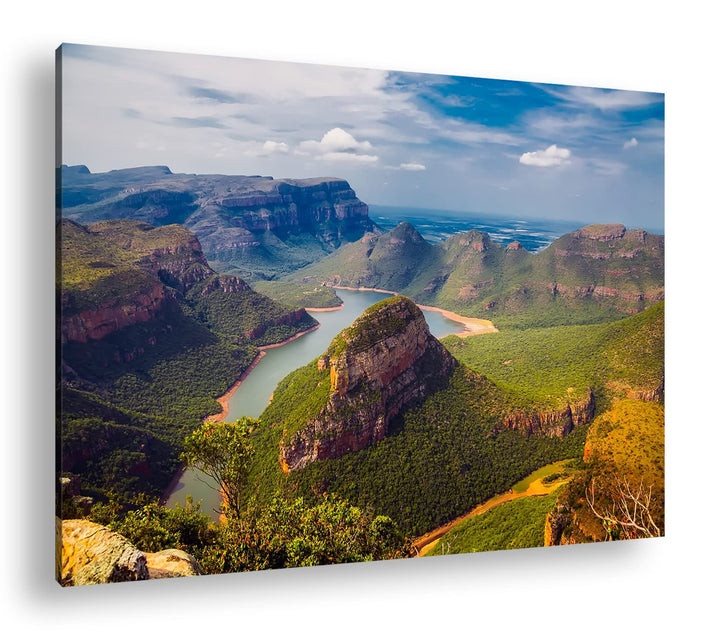 deyoli traumhafter Küstenlandschaft in Afrika Format: 80x60 als Leinwand, Motiv fertig gerahmt auf E