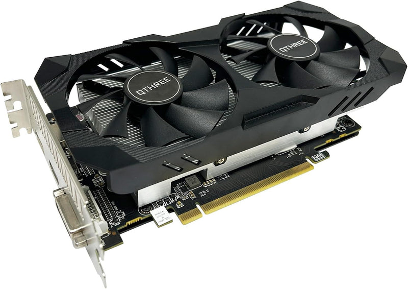 QTHREE Radeon RX 560xt 8GB GDDR5 128-bit Grafikkarte, HDMI, DVI-D, DisplayPort, Grafikkarten PC für