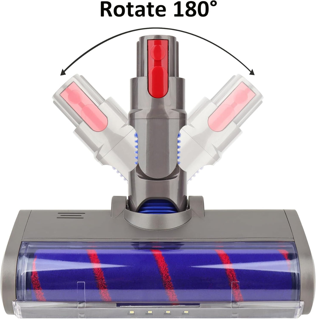 WEILE Ersatz Soft Roller Aufsatz Weiche-Reinigungsbürste Kopf Bodenbürste Zubehör für Dyson V7 V8 V1