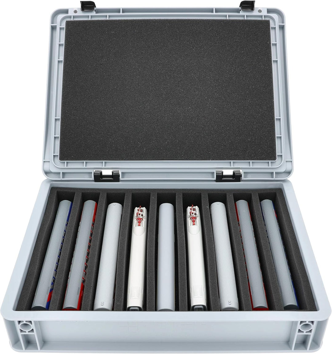 Feldherr Eurobox 40 x 30 cm Set für Modelleisenbahnen - Spur TT - 9 Fächer - Schaumstoffeinlage für