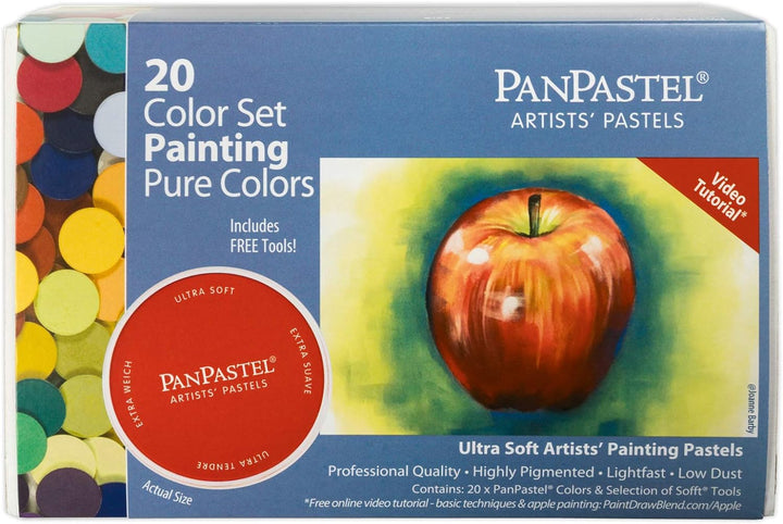 PanPastel 20 Farben Set - Pure Farben/Malset Single, Single