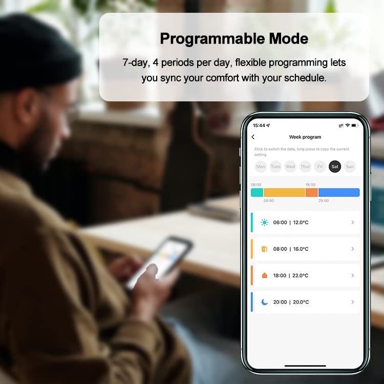 KETOTEK Smart Heizkörperthermostat Zigbee Starter Kit mit Hub, Digitales Heizkörper Thermostat Heizu