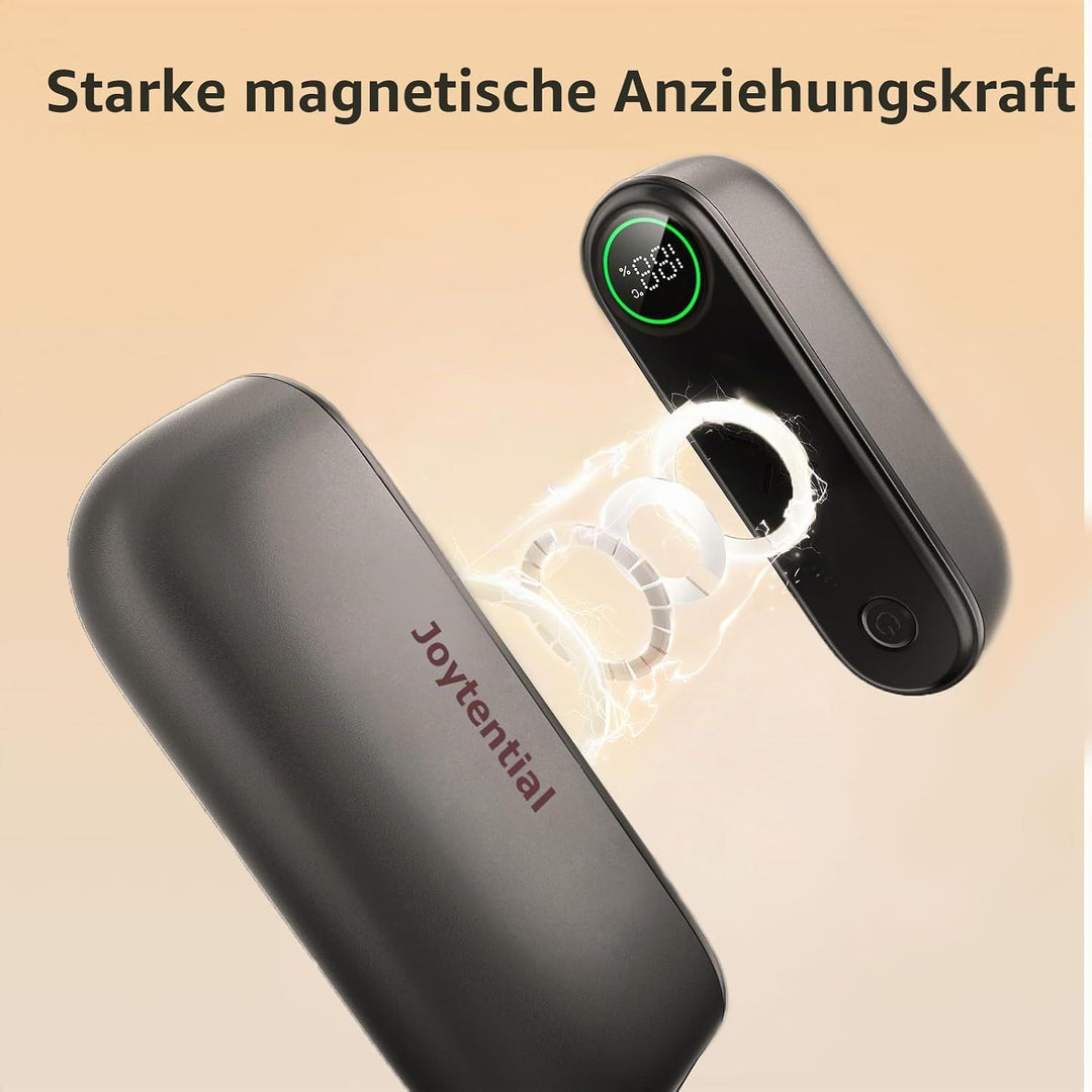 Handwärmer Taschenwärmer Elektrisch, 10000mAh 2 in 1 Handwärmer Tragbar Magnetisch, 3 Wärmestufen, T