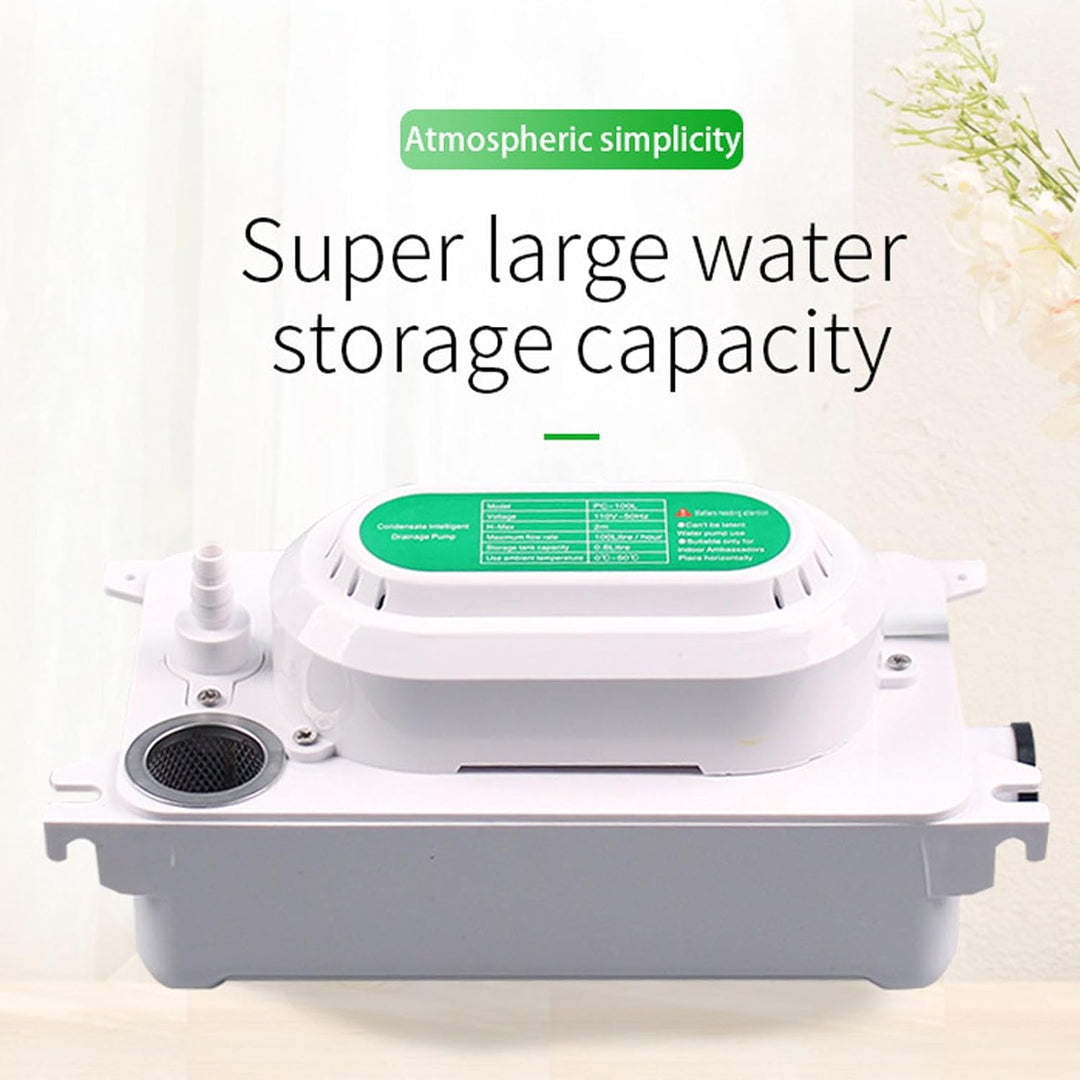 Kondensatpumpe, PC-100L Automatische-Ablaufpumpe, 500ml Lagertank mit Füllstand für Klimaanlage