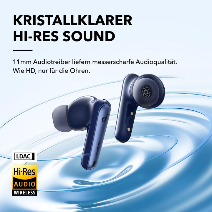 soundcore by Anker Liberty 4 NC Bluetooth-Kopfhörer mit Geräuschunterdrückung, 98,5% Noise Cancellin