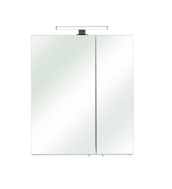 Pelipal Quickset 936 Spiegelschrank 86-I, Holzwerkstoff, Eiche Weiss quer NB, 70x60x20 cm Eiche Weis