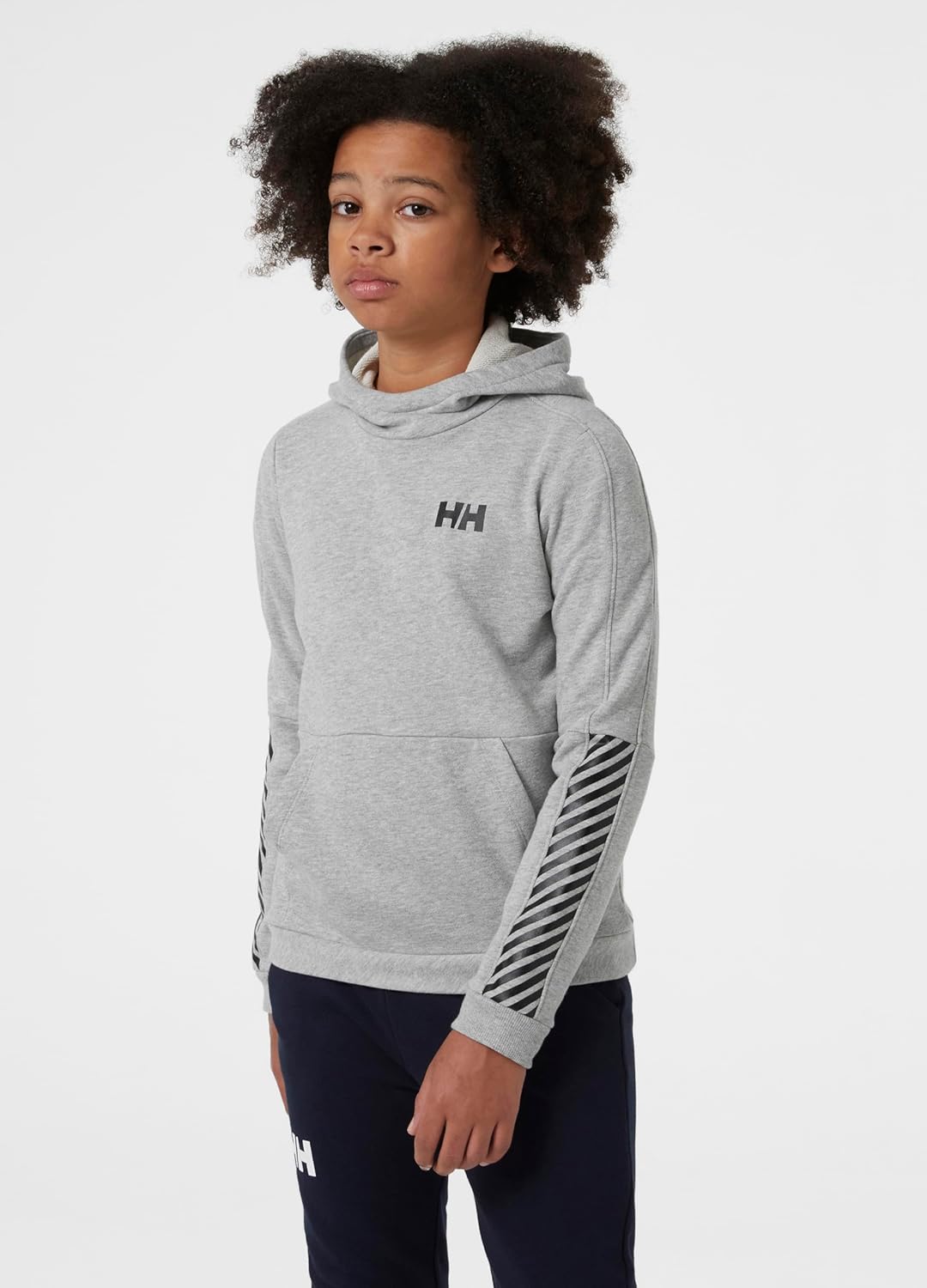 Helly Hansen Unisex Kinder Jr Active Hoodie Kapuzenpullover 16 Jahre Grau-melange, 16 Jahre Grau-mel